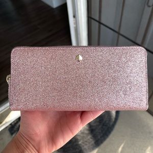 Kate Spade Pink Glitter Wallet